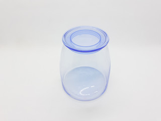 Colorful Artistic Modern Plastic Food Container for Kitchen Snack or Seasoning Storage Appliances in White Isolated Background