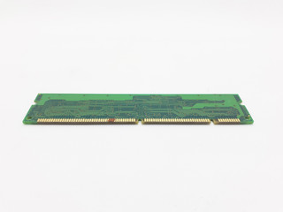 RAM Memory SD Technology Engineering Module for PC Desktop Laptop in White Isolated Background