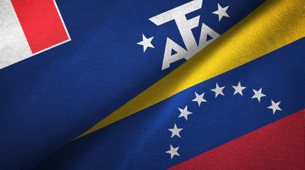 French Southern and Antarctic Lands and Venezuela two flags