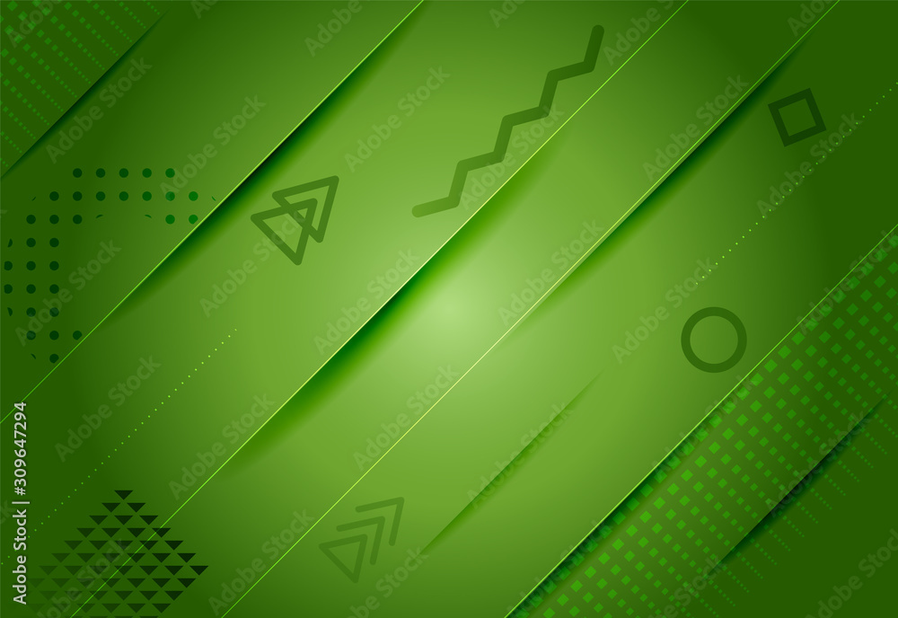 Aufkleber memphis style abstract background with simple geometric shapes.