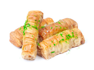 Baklava isolated on white