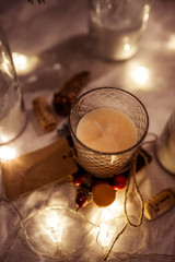 Christmas decoration and decor, lanterns and candles