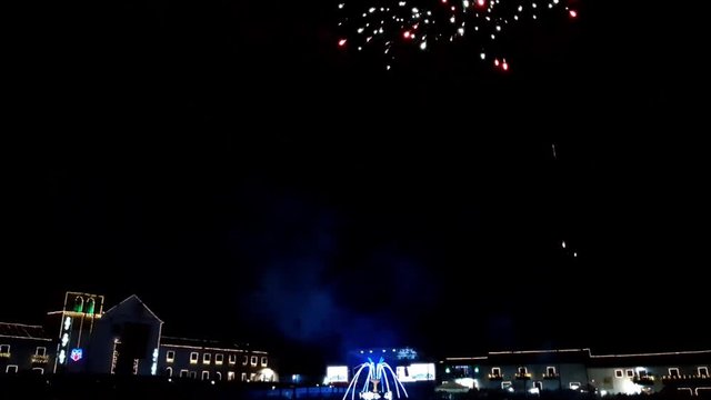Day of the candles in Colombia. December fireworks festival in Villa de Leyva, Colombia