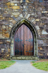 Fototapeta na wymiar old door of church