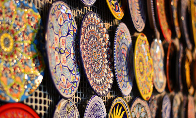 the colors of the souk of the old city