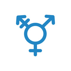 male and female Limitless symbol, vector on white background