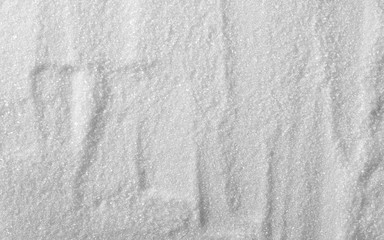 White sugar crystal background and texture