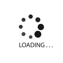 Loading icon. Futuristic progress loading bar.
