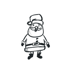 Santa Claus Doodle Art - Scribble Santa Christmas holidays December Snow illustration design Marry Christmas