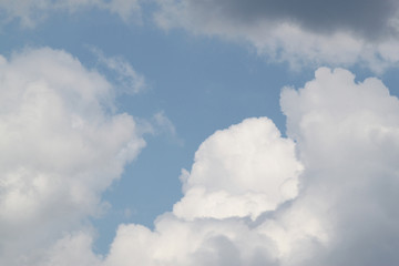 Sky with clouds close up background texture