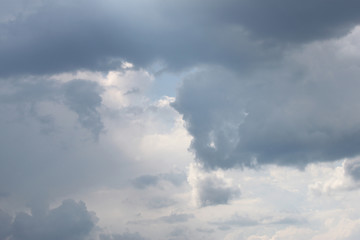 Naklejka na ściany i meble Sky with clouds close up background texture