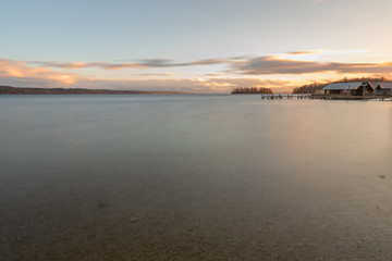 Starnberger See im Herbst Blick nach Süden