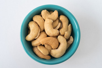 Cashew Halves in a Bowl