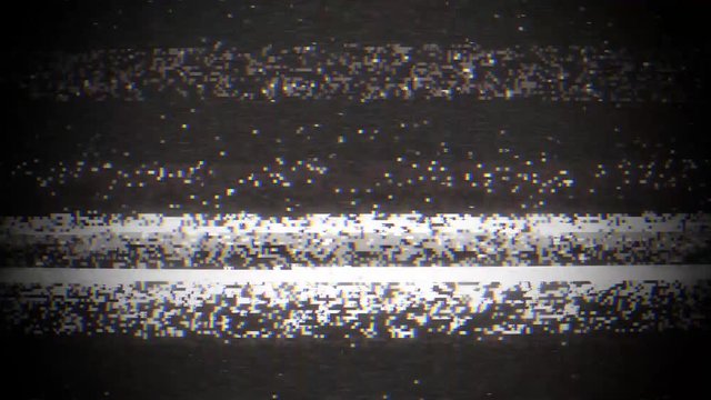 VHS glitch loops mask displacement