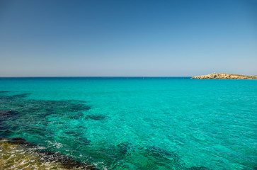 One of the most poplar beaches on the island of Cyprus is Nissi Beach.