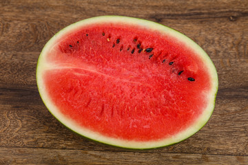 Ripe sweet juicy Half watermelon