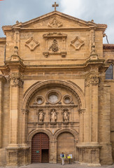 Fototapeta na wymiar Santo Domingo de la Calzada, Spain. Cathedral Portal