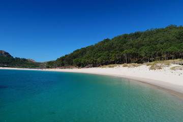 Paradisiac beach in Cíes Islands