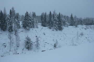 winter mountain landscape