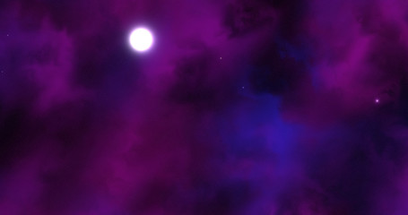 Purple Space Wallpaper