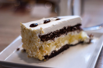 piece of chocolate cake