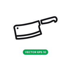 butcher icon vector template design concept