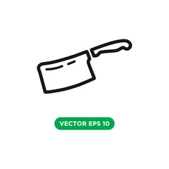 butcher icon vector template design concept