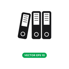 binder icon vector template design concept