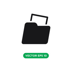 folder icon vector template design concept