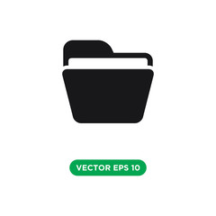 folder icon vector template design concept
