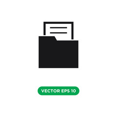 folder icon vector template design concept