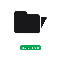 folder icon vector template design concept