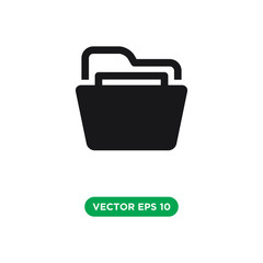 folder icon vector template design concept