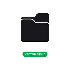 folder icon vector template design concept