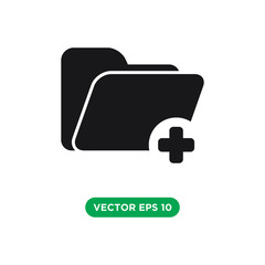 folder icon vector template design concept