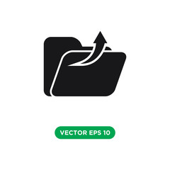 folder icon vector template design concept