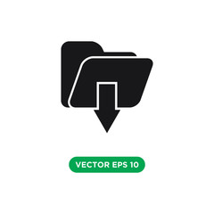 folder icon vector template design concept