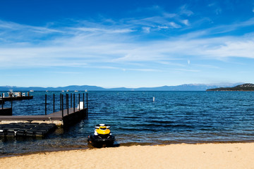 Ski Jet On Sandy Beach South Lake Tahoe California