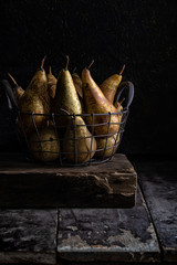 Basket of pears