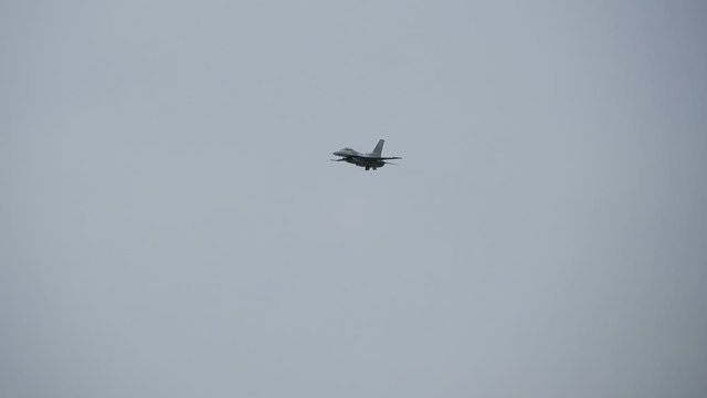 Jet Airplane Flying In Sky