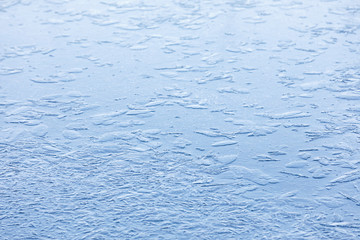 Naturally textured frozen water background