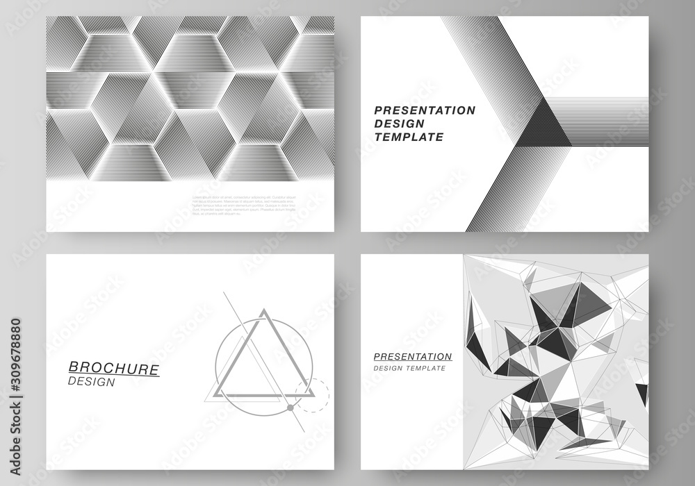 Poster the minimalistic abstract vector illustration layout of the presentation slides design business temp