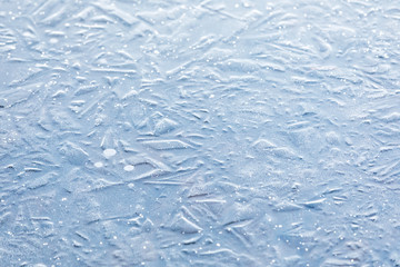 Naturally textured frozen water background