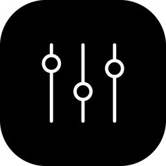 Volume Bar Icon With White Background