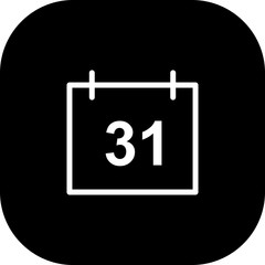 Calander Icon With White Background
