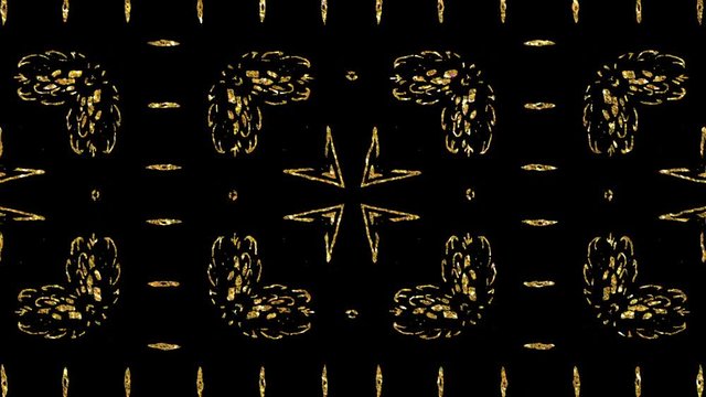 Animated african pattern VJ loop