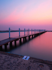 Fototapeta premium Number 1 and walkway at Narrabeen rock pool, Sydney, Australia.