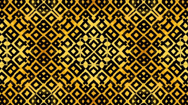 Animated african pattern VJ loop