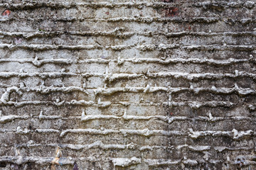 Texture Old brick and rough mortar wall