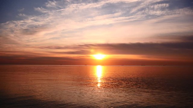Sunrise Over Black Sea Timelapse	